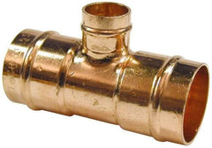 B&K Mueller - 1 x 1 x 1/2" Copper Pipe Tee - C x C x C, Presoldered - Eagle Tool & Supply