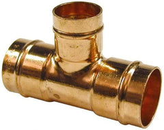 B&K Mueller - 1 x 1 x 3/4" Copper Pipe Tee - C x C x C, Presoldered - Eagle Tool & Supply