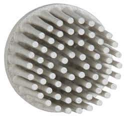 3M - 1" 120 Grit Ceramic Straight Disc Brush - Fine Grade, Type R Quick Change Connector, 5/8" Trim Length - Eagle Tool & Supply