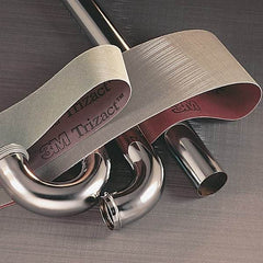3M - 3" Wide x 132" OAL, A16 Grit, Aluminum Oxide Abrasive Belt - Aluminum Oxide, Coated, Cloth Backing, Dry, Series 217EA - Eagle Tool & Supply