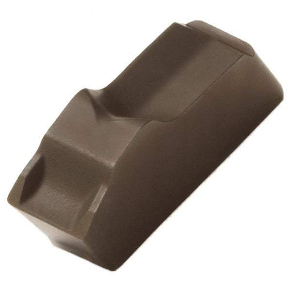 Seco - 150.102.5 12 T350M Grade, 0.098" Cutting Width, Carbide Cutoff Insert - Neutral Lead Angle, 0.007" Cnr Rad, TiCN/Al2O3 Coated - Eagle Tool & Supply