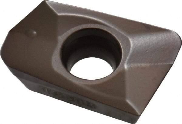 Seco - XOMX180620 M10 Grade T350M Carbide Milling Insert - TiCN/Al2O3 Finish, 1/4" Thick, 0.079" Corner Radius - Eagle Tool & Supply