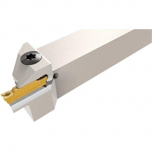 Iscar - HGH, External, Right Hand, 0.236" Max Depth of Cut, 0.118" Max Groove Width, Indexable Grooving Tool Holder - GRIP, HGN Insert Compatibility, 3/4" Shank Height, 3/4" Shank Width, 5" OAL - Eagle Tool & Supply