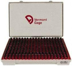 Vermont Gage - 250 Piece, 0.2515-0.5005 Inch Diameter Plug and Pin Gage Set - Plus 0.0002 Inch Tolerance, Class ZZ - Eagle Tool & Supply