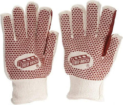 MCR Safety - Size L (9) Nitrile Coated Terry General Protection Work Gloves - For General Purpose, Knit Wrist Cuff, Full Fingered, Natural/White, Paired - Eagle Tool & Supply