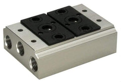 ARO/Ingersoll-Rand - 3/8", 3/8" 2 Station Manifold Stacking Solenoid Valve - For Use with 2 Station - Eagle Tool & Supply