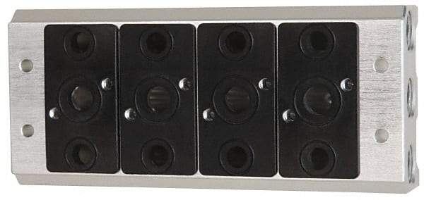 ARO/Ingersoll-Rand - 3/8", 3/8" 4 Station Manifold Stacking Solenoid Valve - For Use with 4 Station - Eagle Tool & Supply