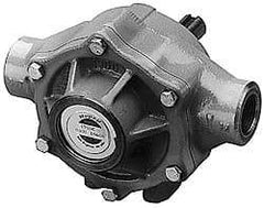 Pentair - 5-Roller Pump, Cast Iron Housing Material, Roller Spray Pump Only - 3/4 Inch Inlet Size, 3/4 Inch Outlet Size, 200 psi Max Working Pressure, 1000 Max RPM, Viton, Lip, 416 Stainless Steel, NPT - Eagle Tool & Supply