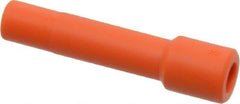 SMC PNEUMATICS - 1/4" OD, Brass/Polybutylene Push-to-Connect Plug - 150 Max psi, Orange - Eagle Tool & Supply