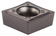 Iscar - CCMT3-2 SM Grade IC907 Carbide Turning Insert - 80° Diamond, 3/8" Inscr Circle, 5/32" Thick, 1/32" Corner Radius - Eagle Tool & Supply