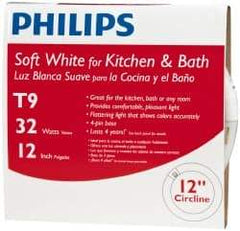 Philips - 32 Watt Fluorescent Tubular 4 Pin Lamp - 3,000°K Color Temp, 1,900 Lumens, T8, 12,000 hr Avg Life - Eagle Tool & Supply