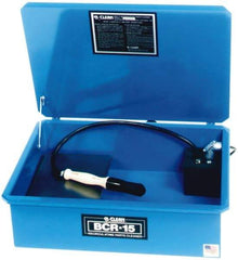 Build-All - Bench Top Solvent-Based Parts Washer - 5 Gal Max Operating Capacity, Steel Tank, 120 Input Volts - Eagle Tool & Supply