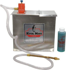 Kool Mist - 1 Outlet, 1 Gal Tank Capacity, Stainless Steel Tank Mist Coolant System - 4' Coolant Line Length, 6" Hose Length, 5/16" Nozzle Diam - Eagle Tool & Supply