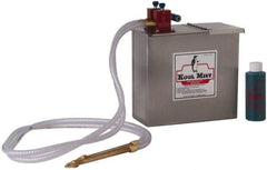 Kool Mist - 2 Outlet, 1 Gal Tank Capacity, Stainless Steel Tank Mist Coolant System - 4' Coolant Line Length, 6" Hose Length, 5/16" Nozzle Diam - Eagle Tool & Supply