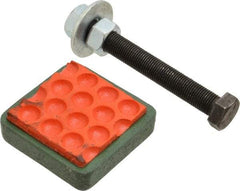 Made in USA - 1/2-13 Bolt Thread, 2" Wide Stud Mount Leveling Pad & Mount - 500 Max Lb Capacity - Eagle Tool & Supply