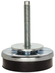 Royal Products - M20 x 1.50 Bolt Thread, Stud Mount Leveling Pad & Mount - 5,500 Max Lb Capacity, 6-1/4" Base Diam - Eagle Tool & Supply