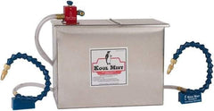 Kool Mist - 3 Outlet, 3 Gal Tank Capacity, Stainless Steel Tank Mist Coolant System - 4' Coolant Line Length, 12" Hose Length, 5/16" Nozzle Diam - Eagle Tool & Supply