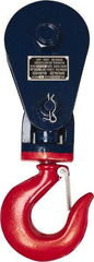 Value Collection - 17, 600 Lbs. Load Limit, Side Release Snatch Block - Single Sheave, 6 Inch Outside Diameter, Wire Rope, 5/8 Inch Diameter, Steel - Eagle Tool & Supply