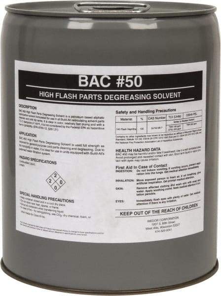 Made in USA - 5 Gal Pail Parts Washer Fluid - Solvent-Based - Eagle Tool & Supply