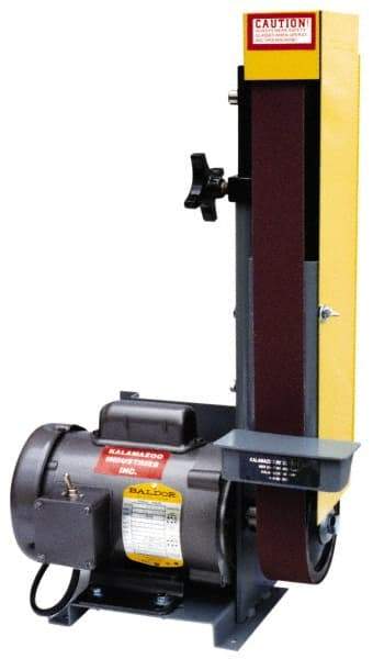 Kalamazoo - 48 Inch Long x 2 Inch Wide Horizontal and Vertical Belt Sanding Machine - 4,500 Ft./min Belt Speed, 1/2 Hp, Single Phase - Eagle Tool & Supply