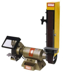 Kalamazoo - 48 Inch Long x 2 Inch Wide Belt, 7 Inch Diameter, Horizontal and Vertical Combination Sanding Machine - 3,450 Ft./min Belt Speed, 1/2 HP, Single Phase, 5/8" Arbor - Eagle Tool & Supply