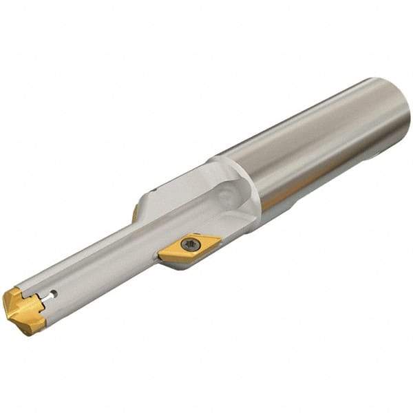 Iscar - 0.512 to 0.551" Diam, 1.06" Max Depth, 5/8" Shank Diam, 3.78" OAL, Replaceable Tip Drill - AOMT, IDI-SG, IDI-SK Insert, DCT Toolholder, Series ChamDrill - Eagle Tool & Supply
