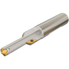 Iscar - 0.681 to 0.708" Diam, 1.4" Max Depth, 1" Shank Diam, 4.4" OAL, Replaceable Tip Drill - AOMT, IDI-SG, IDI-SK Insert, DCT Toolholder, Series ChamDrill - Eagle Tool & Supply
