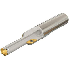 Iscar - 0.803 to 0.826" Diam, 1.65" Max Depth, 1" Shank Diam, 4.68" OAL, Replaceable Tip Drill - AOMT, IDI-SG, IDI-SK Insert, DCT Toolholder, Series ChamDrill - Eagle Tool & Supply