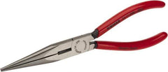 Knipex - 8" OAL, Side Cutting Pliers - Standard Jaw, Snipe Nose with Cut Head - Eagle Tool & Supply