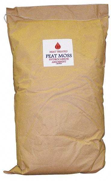 Made in USA - 25 Lb Bag Heat-Treated Peat Moss Granular Sorbent - Universal Use - Eagle Tool & Supply