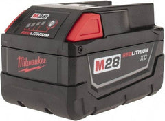 Milwaukee Tool - 28 Volt Lithium-Ion Power Tool Battery - 3 Ahr Capacity, 1 hr Charge Time, Series M28 - Eagle Tool & Supply