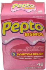 Medique - Pepto Bismol Tablets - Antacids & Stomach Relief - Eagle Tool & Supply