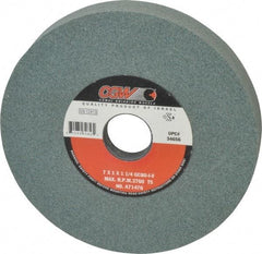 Camel Grinding Wheels - 7" Diam x 1-1/4" Hole x 1" Thick, I Hardness, 80 Grit Surface Grinding Wheel - Silicon Carbide, Type 5, Medium Grade, 3,760 Max RPM, Vitrified Bond, One-Side Recess - Eagle Tool & Supply
