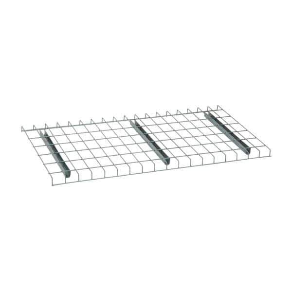 Nashville Wire - 46" Wide, 1-1/2" High, Open Shelving Welded Wire Decking - Steel, 24" Deep, Use with Pallet Racks - Eagle Tool & Supply