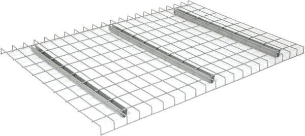 Nashville Wire - 52" Wide, 1-1/2" High, Open Shelving Welded Wire Decking - Steel, 36" Deep, Use with Pallet Racks - Eagle Tool & Supply