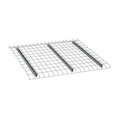 Nashville Wire - 46" Wide, 1-1/2" High, Open Shelving Welded Wire Decking - Steel, 42" Deep, Use with Pallet Racks - Eagle Tool & Supply