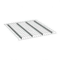 Nashville Wire - 46" Wide, 1-1/2" High, Open Shelving Welded Wire Decking - Steel, 42" Deep, Use with Pallet Racks - Eagle Tool & Supply