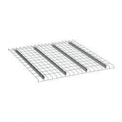 Nashville Wire - 46" Wide, 1-1/2" High, Open Shelving Welded Wire Decking - Steel, 42" Deep, Use with Pallet Racks - Eagle Tool & Supply