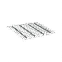Nashville Wire - 52" Wide, 1-1/2" High, Open Shelving Welded Wire Decking - Steel, 42" Deep, Use with Pallet Racks - Eagle Tool & Supply