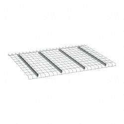 Nashville Wire - 58" Wide, 1-1/2" High, Open Shelving Welded Wire Decking - Steel, 42" Deep, Use with Pallet Racks - Eagle Tool & Supply