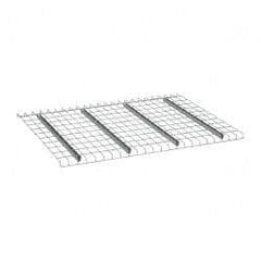 Nashville Wire - 58" Wide, 1-1/2" High, Open Shelving Welded Wire Decking - Steel, 42" Deep, Use with Pallet Racks - Eagle Tool & Supply