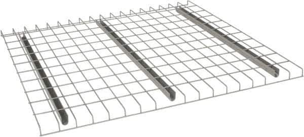 Nashville Wire - 46" Wide, 1-1/2" High, Open Shelving Welded Wire Decking - Steel, 44" Deep, Use with Pallet Racks - Eagle Tool & Supply