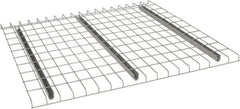 Nashville Wire - 46" Wide, 1-1/2" High, Open Shelving Welded Wire Decking - Steel, 44" Deep, Use with Pallet Racks - Eagle Tool & Supply