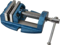 Wilton - 2-3/4" Jaw Opening Capacity x 1-7/8" Throat Depth, Horizontal Drill Press Vise - 3" Wide x 1-7/8" High Jaw, Stationary Base, Standard Speed, 8-1/2" OAL x 3.2" Overall Height, Cast Iron - Eagle Tool & Supply