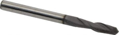 Niagara Cutter - 1/8" Diam, 1/2" LOC, 2 Flute Solid Carbide Ball End Mill - Diamond Finish, Single End, 1-1/2" OAL, 1/8" Shank Diam, Spiral Flute - Eagle Tool & Supply