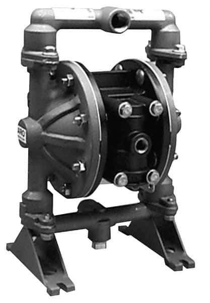 ARO/Ingersoll-Rand - 1/2" NPT, Metallic, Air Operated Diaphragm Pump - PTFE Diaphragm, Stainless Steel Housing - Eagle Tool & Supply