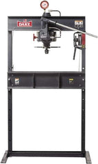 Dake - 75 Ton Manual Shop Press - 4-1/2 Inch Stroke - Eagle Tool & Supply