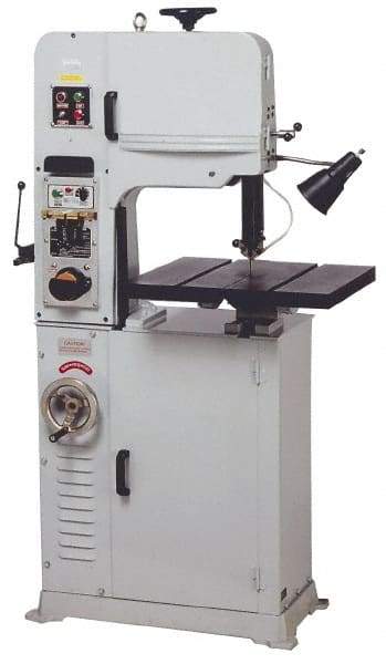 Vectrax - 24 Inch Throat Capacity, Variable Speed Pulley Vertical Bandsaw - 25 to 456 m/min, 2 HP, Three Phase - Eagle Tool & Supply