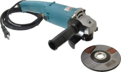 Makita - 5" Wheel Diam, 10,000 RPM, Corded Angle & Disc Grinder - 5/8-11 Spindle, 115 Volts, 9 Amps - Eagle Tool & Supply