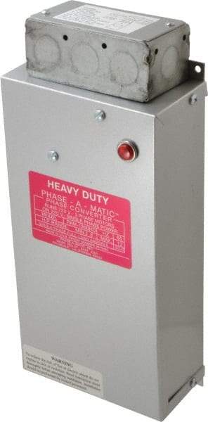 Made in USA - 8 to 12 hp Static Phase Converter - Eagle Tool & Supply
